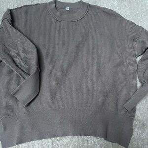 Brown Ribbed Sweater